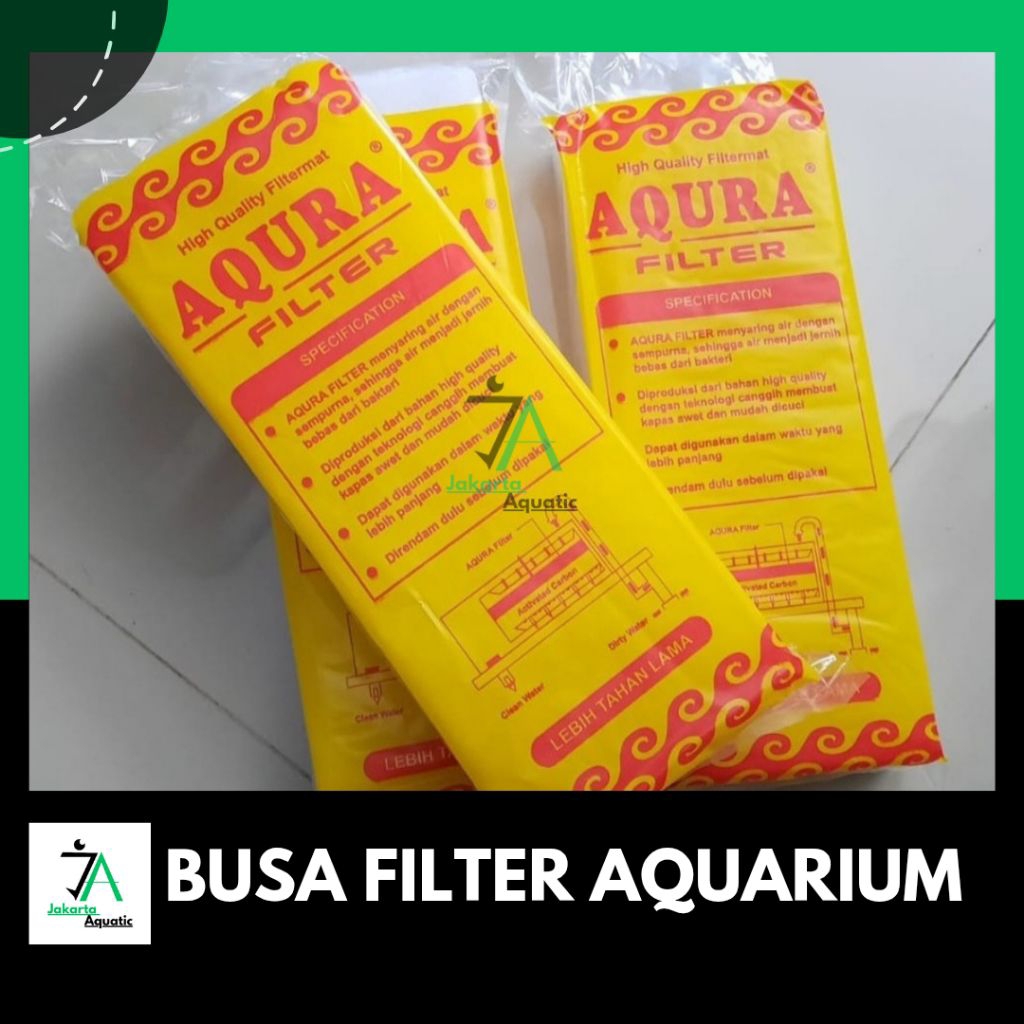 Busa filter aqura / kapas filter / busa filter tebal /busa / busa filter aquarium / saringan filter 