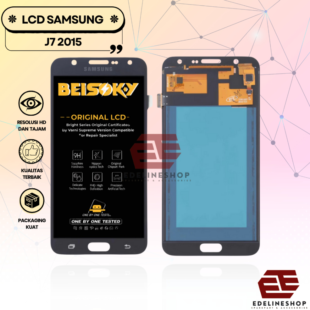 LCD SAMSUNG GALAXY J7 / J700 / J700F / J700G / J7 2015 FULLSET LCD + TS ORIGINAL KONTRAS