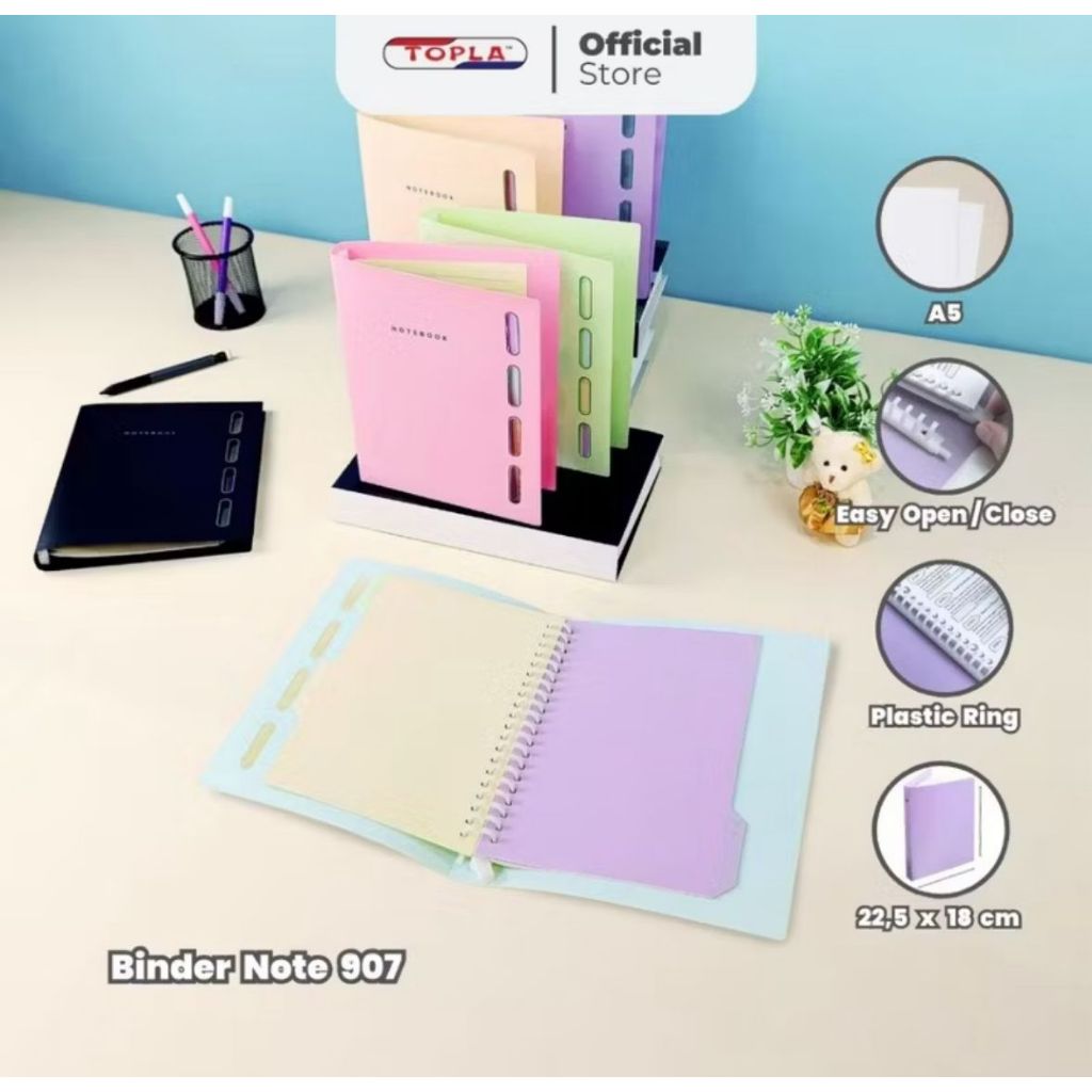 Binder Note A5 Pastel Topla/Binder File A5 Pastel Topla