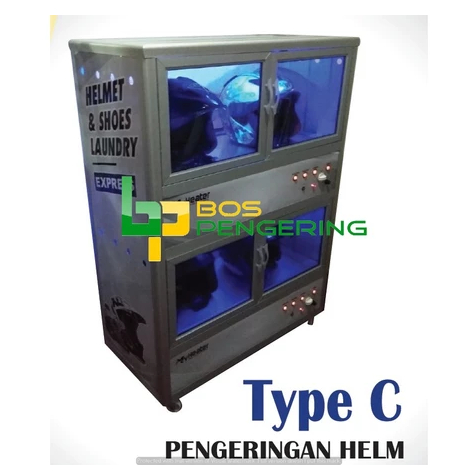Mesin Pengering Helm Type C Free Branding Tools Palet Kayu