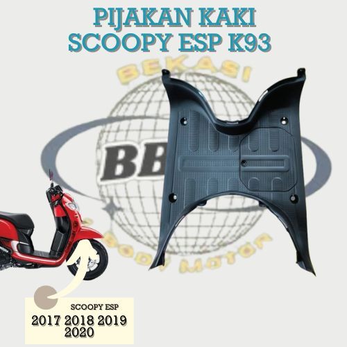 step floor cover lantai bordes pijakan dek injekan atas dan tutup aki motor scoopy esp new k93 thn 2
