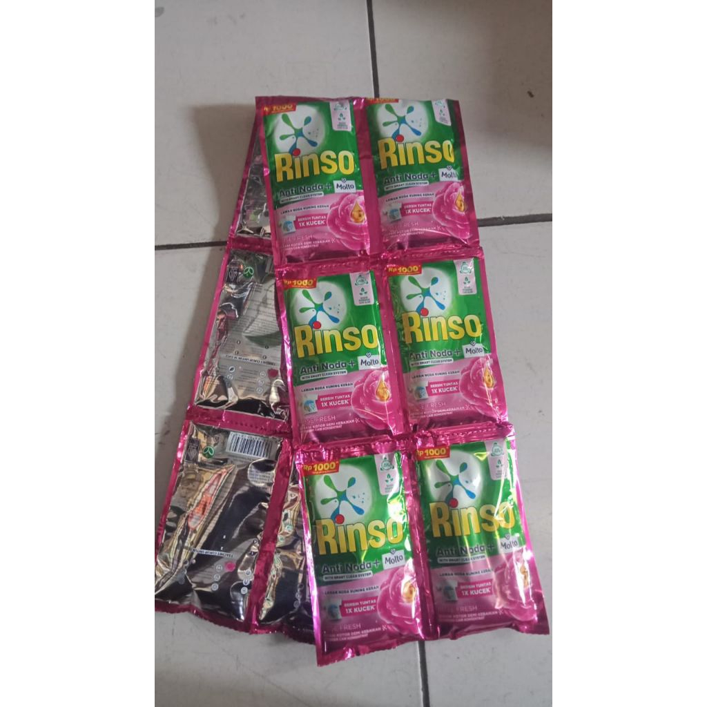 Rinso molto cair 38ml 1 renceng 6sachet