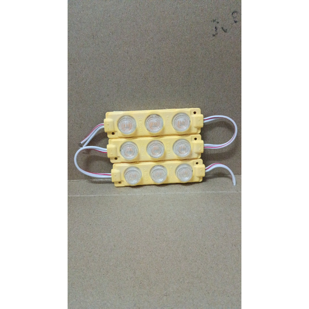 7748 lampu led strip 3mata 3 mata kuning yellow 12v 12volt 12 volt dc