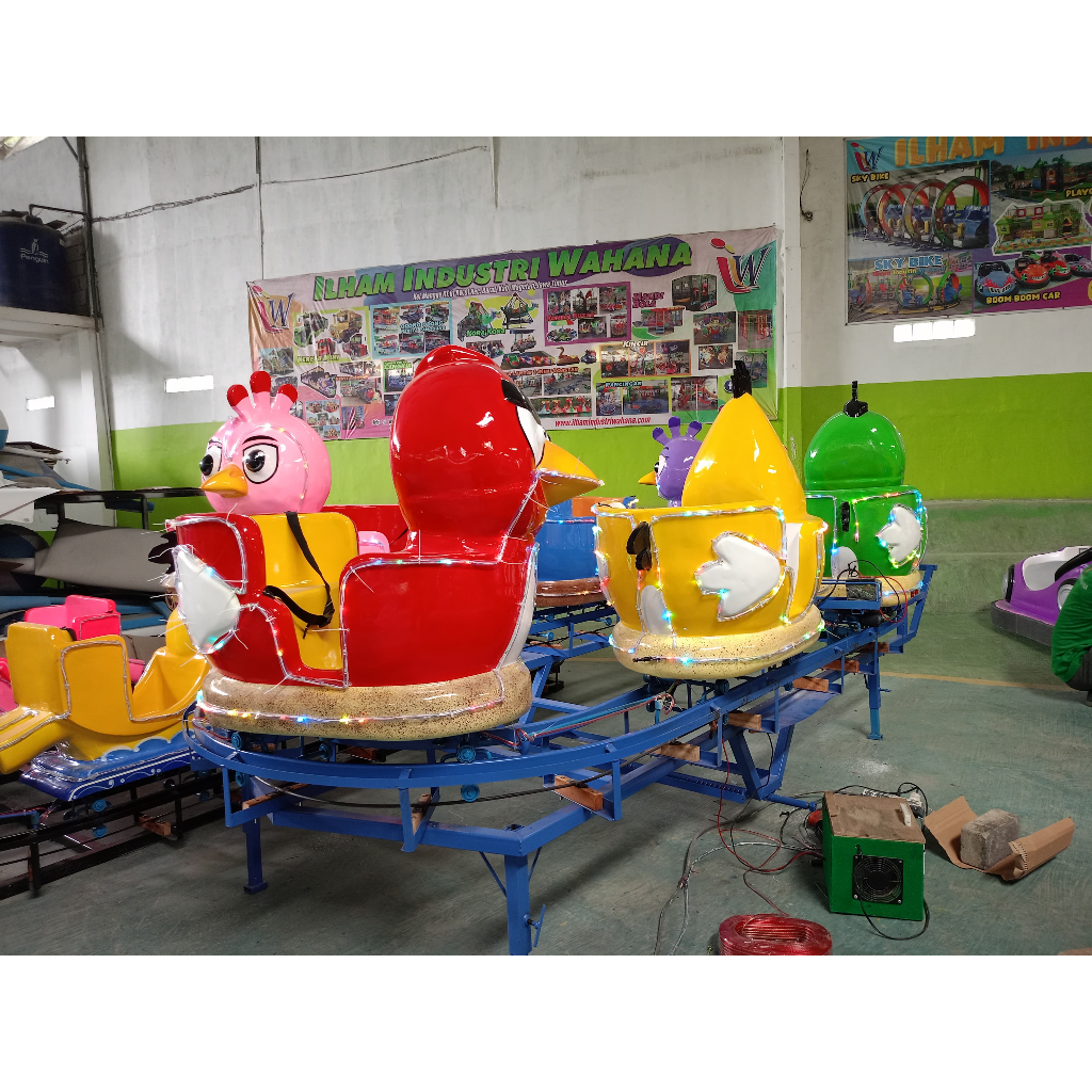 odong odong kereta panggung angrybird kereta mall wahana pasar malam playground indoor