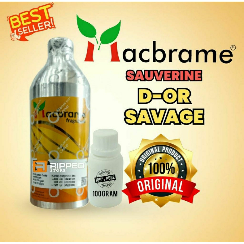 Bibit Parfum Murni 100ml Sauverine || Dor Savage || Original Macbrame