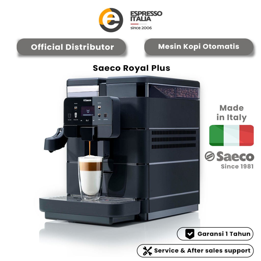SAECO - New Royal PLUS Fully Automatic Espresso Coffee Machine Mesin Kopi Otomatis Pilihan