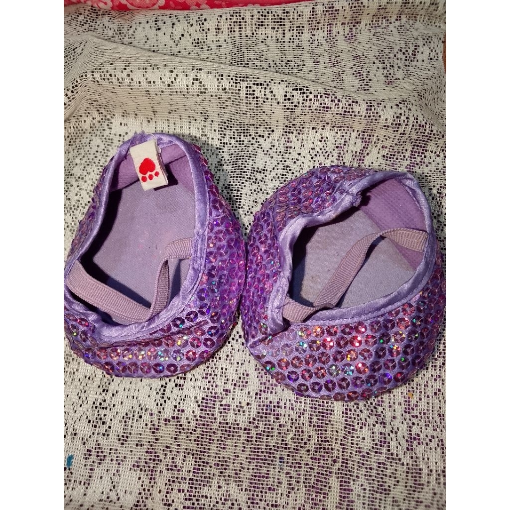 Sepatu Sequin Ungu Build-A-Bear K.0238