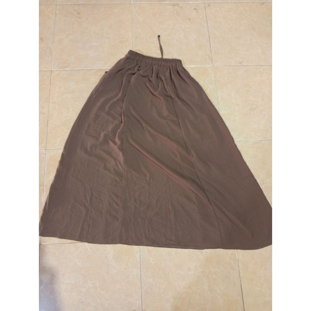 rok crincle warna coksu