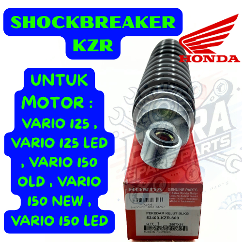 Shockbreaker Kode-KZR Ori Shock belakang HONDA Vario 125/Led/Old&Vario 150 New/Old/Led ASLI 100% ORI