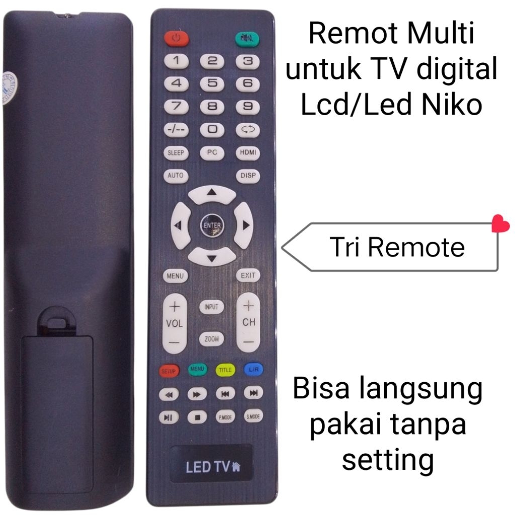 Remot Remote Multi Untuk Tv Lcd Led NIKO