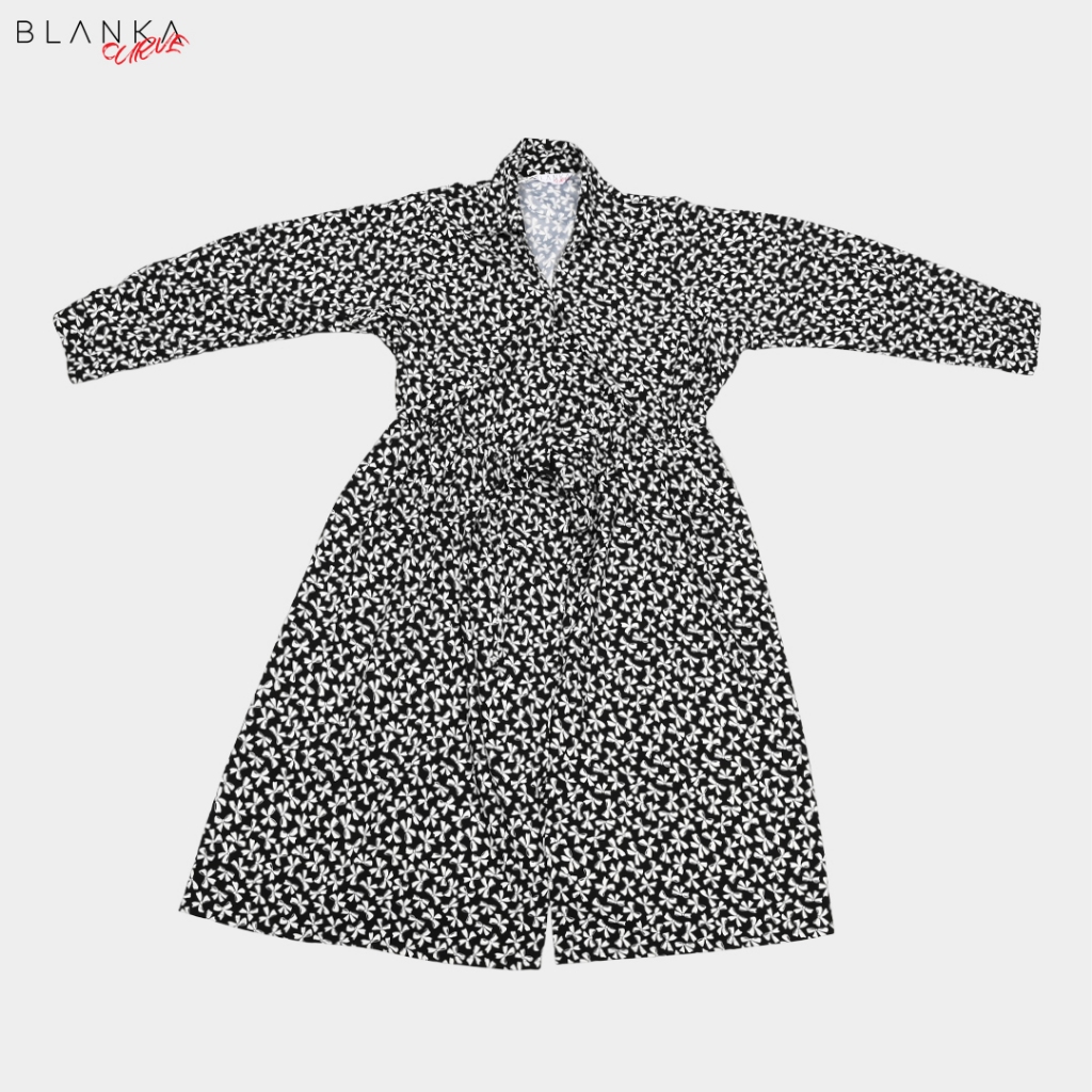 Blanka Curve - Midi Dress Wanita Jumbo Midi Dress Silk