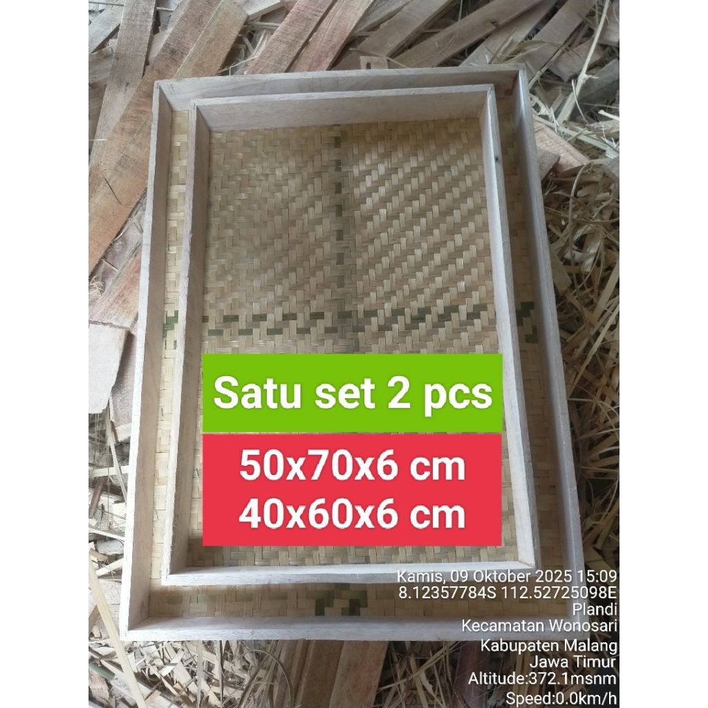 Tatakan tumpeng/tampah kotak/tampah bambu/tampah tumpeng