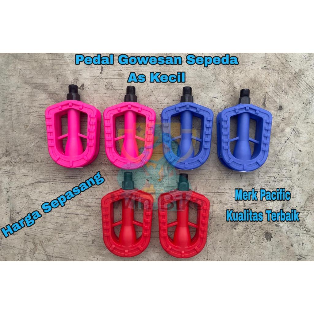 Pedal Gowesan Sepeda Anak, BMX, Mini, ukuran 12 16 18 As Kecil Pedal Pacific Warna, Free Packing Bub