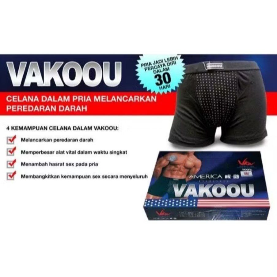 Celana Dalam Boxer Kesehatan Terapi Pria Keperkasaan Magnet Pembesar MR P Kesehatan Magnetic CD Orig