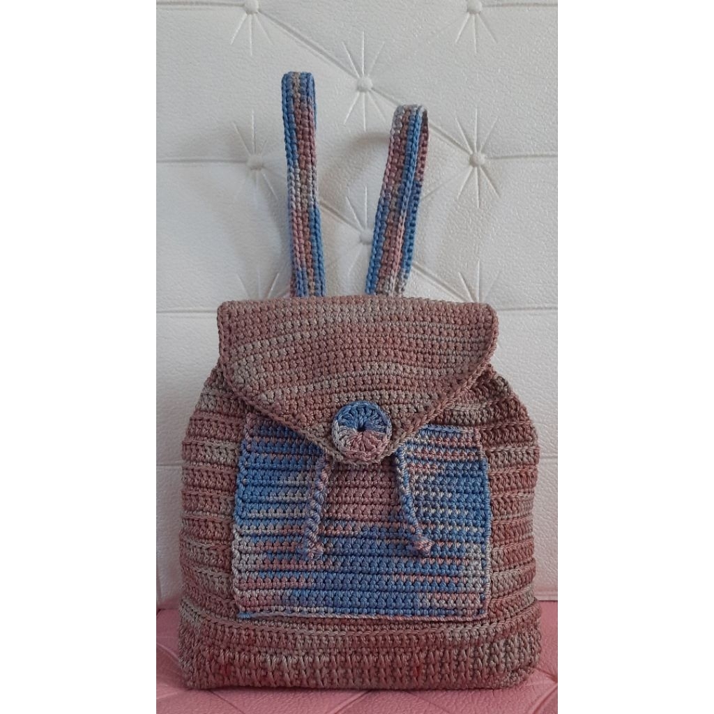 Tas Ransel Rajut Sedang