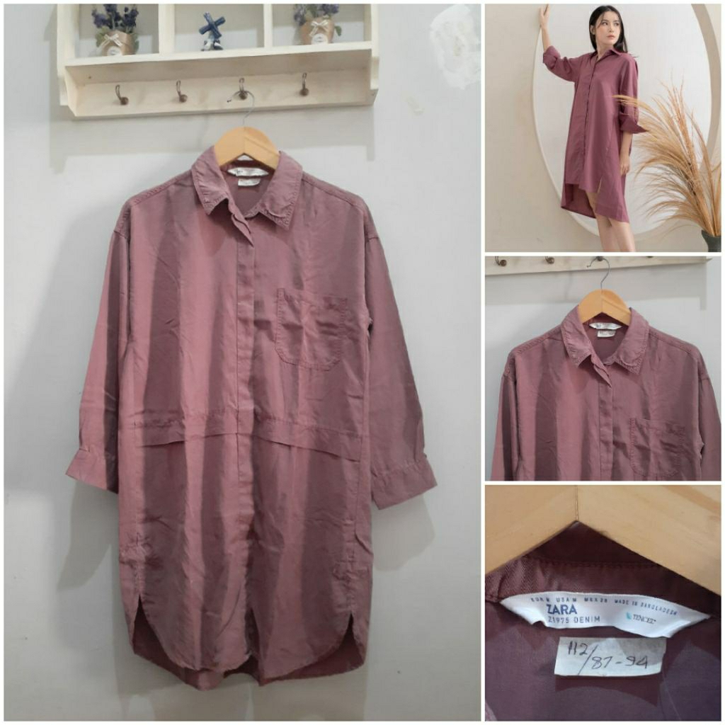 (premium) Zara denim tunik PL