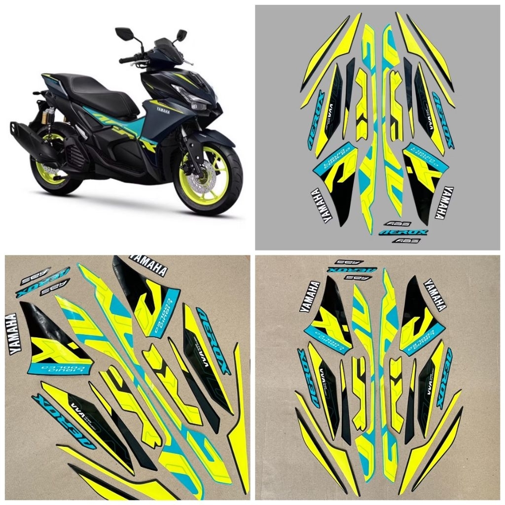 Stiker Striping Lis Body Motor Aerox Alpha Cyber City 2025