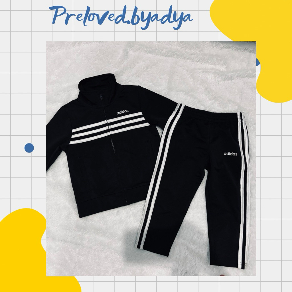 Preloved. Setelan tracktop Adidas Ori toddler 1-3y