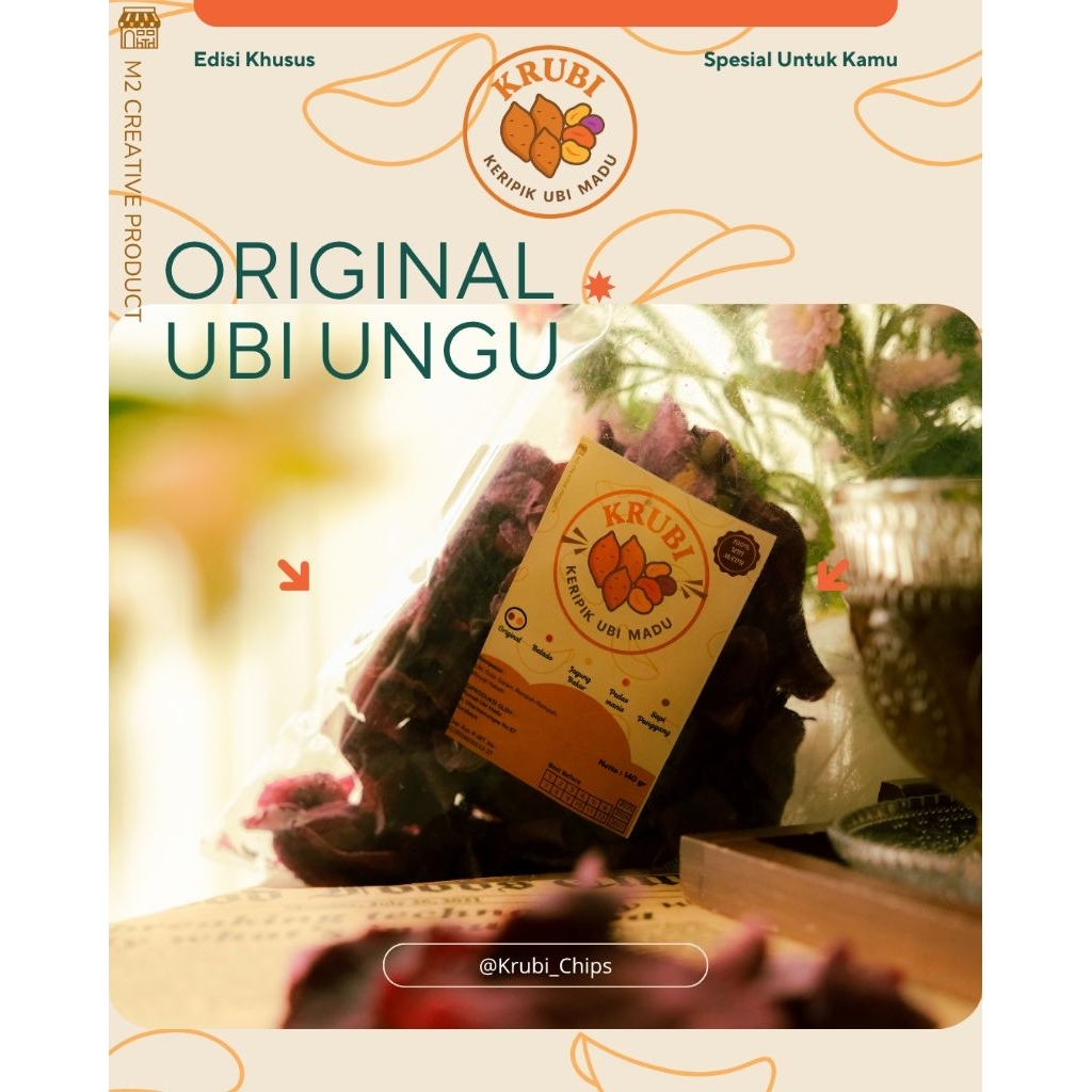KRUBI KERIPIK KERING UBI MADU - Ubi Ungu