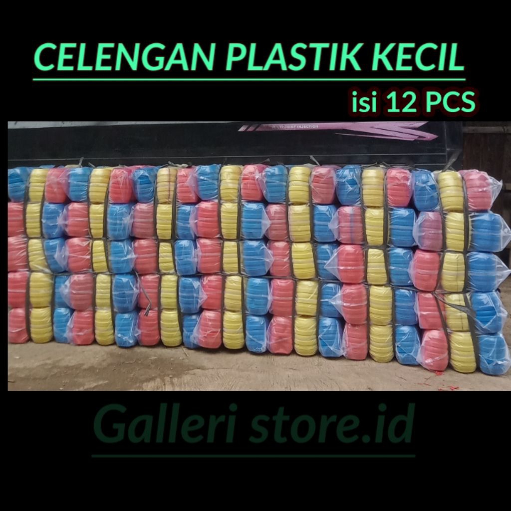 1 Lusin celengan plastik kecil Termurah - Bahan Tebal - warna cerah