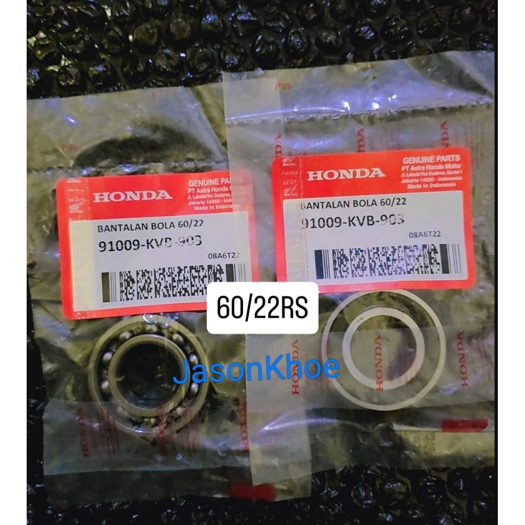 Bearing HONDA dan Yamaha 60/22 RS Yamaha, Yamaha Mio M3, Fino,Soul GT, Mio J, Nouvo, Xride, PCX 160,