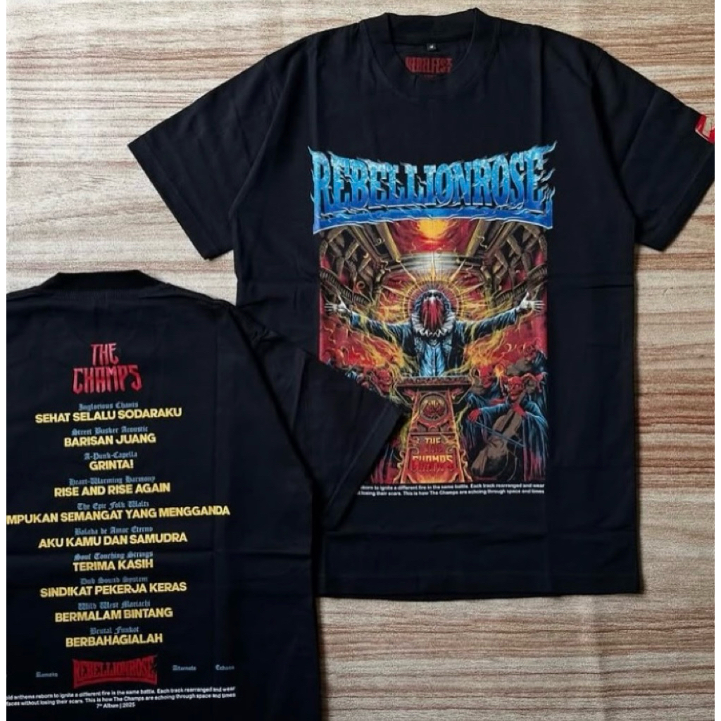 ORIGINAL T SHIRT REBELLION ROSE