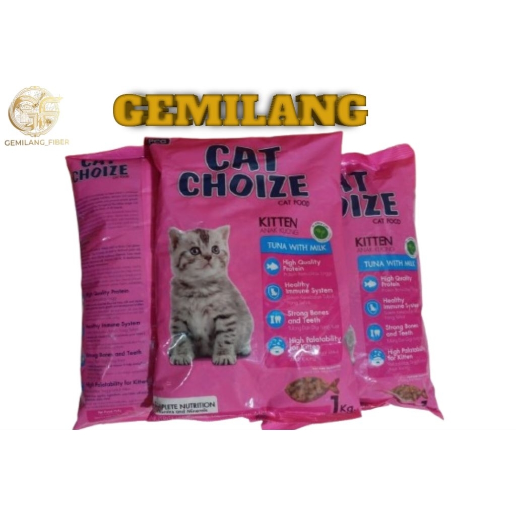 makanan kucing cat choize kitten 1kg - makanan anak kucing kitten choize 1kg