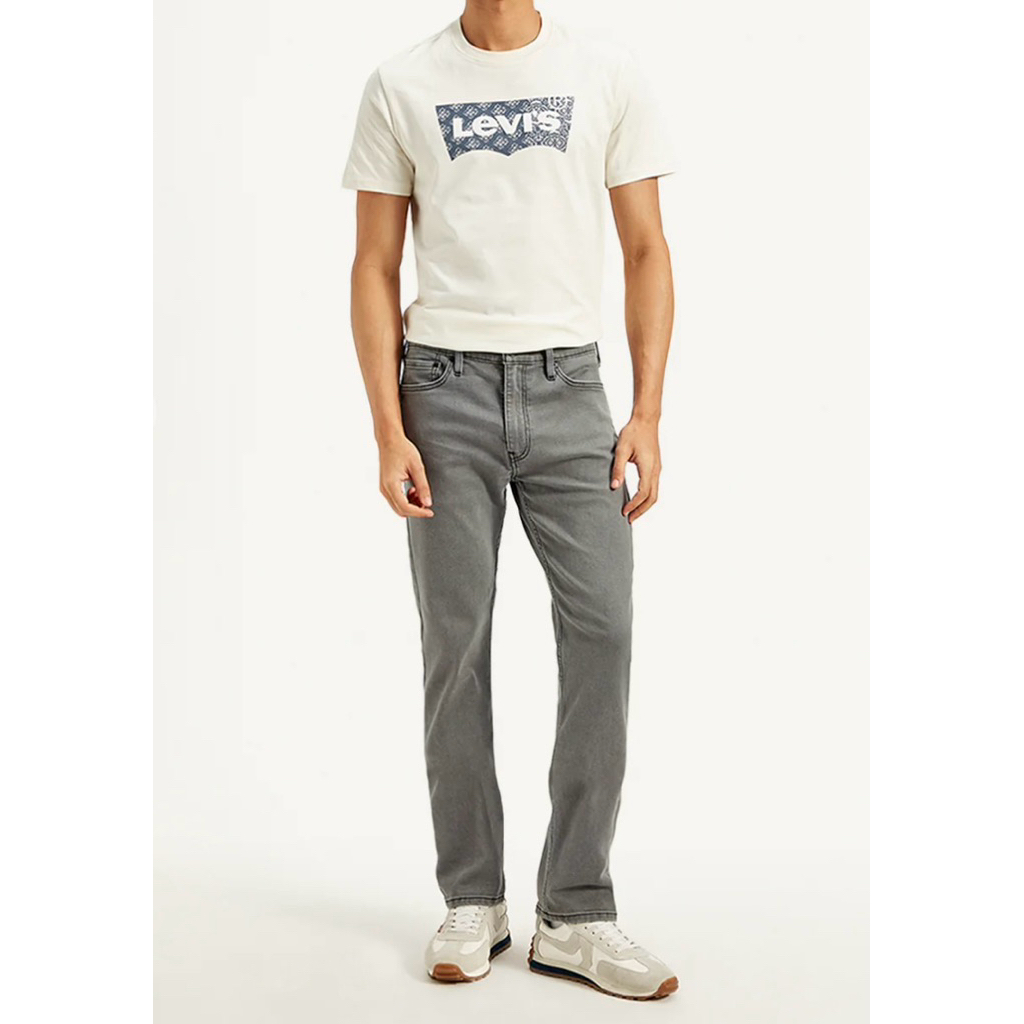 Levis Celana Jeans 513 Slim Straight Pria Panjang Grey