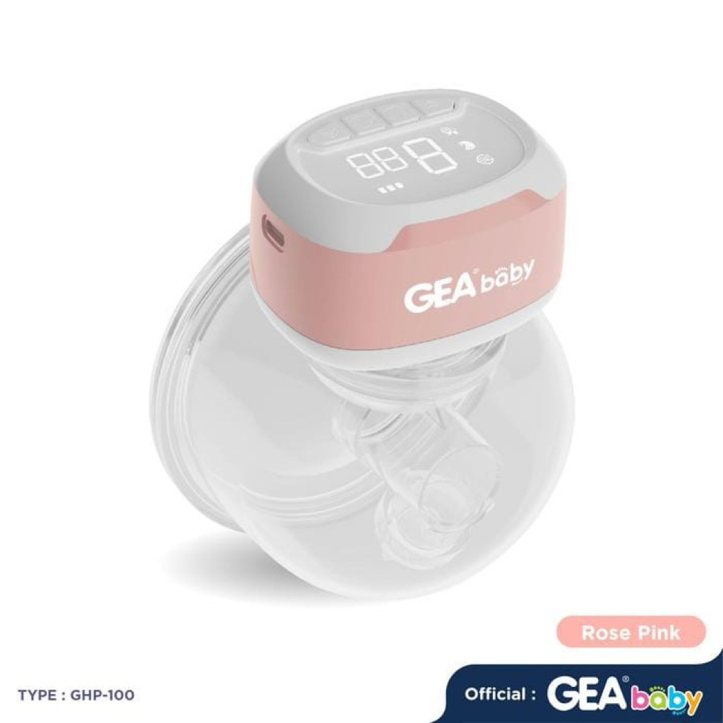GEA BABY CELLO VEOLA HANDSFREE BREAST PUMP ( GHP-100 ) - ROSE PINK