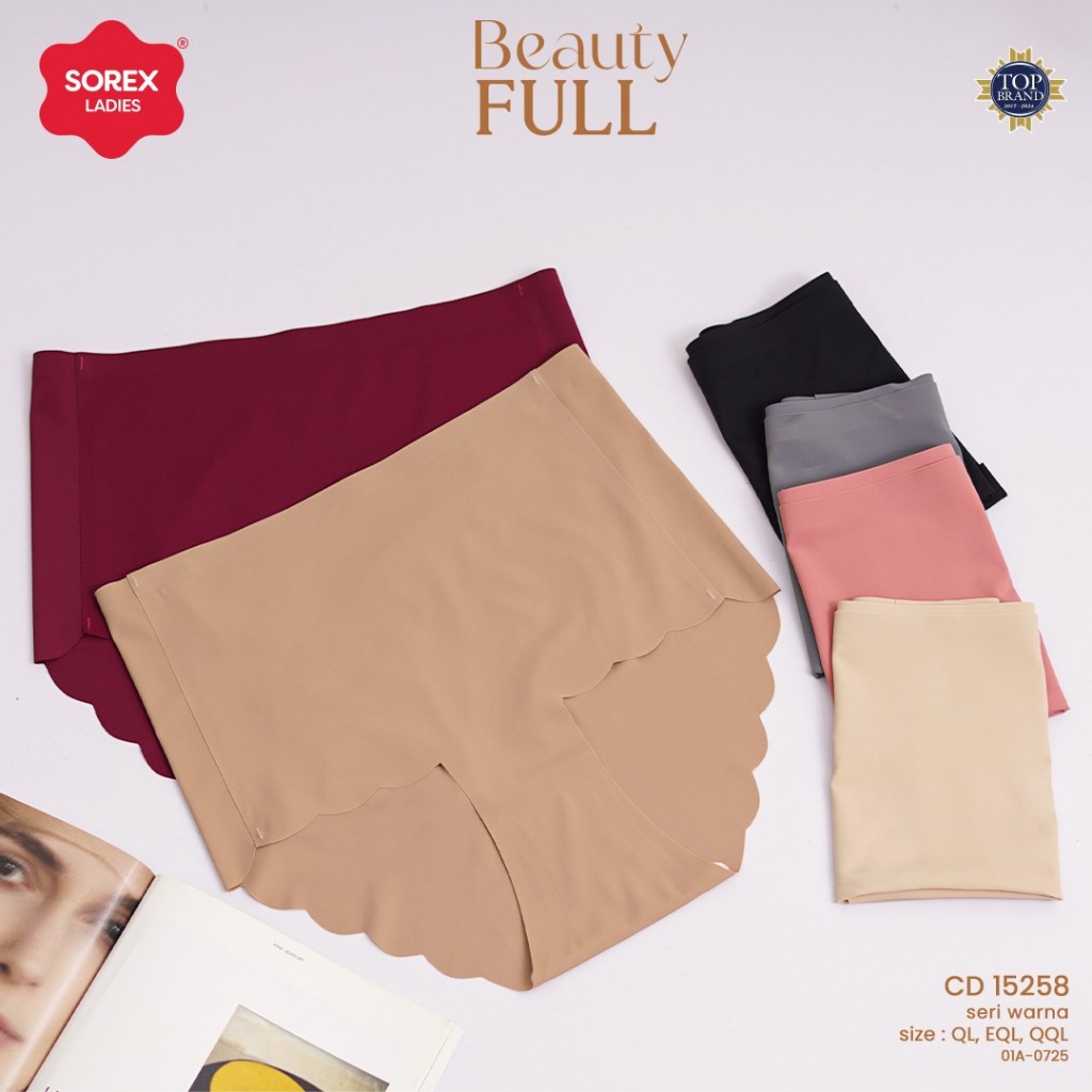 Celana Dalam Seamless Wanita Jumbo Besar CD Sorex Tanpa Jahitan Anti Nyeplak `15258