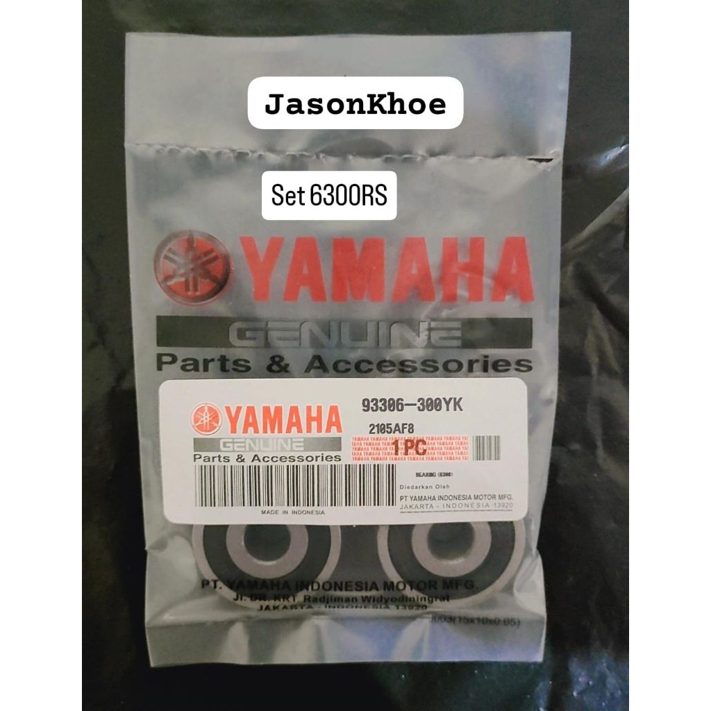 Bearing 6300 RS Yamaha 1set isi 2 pcs