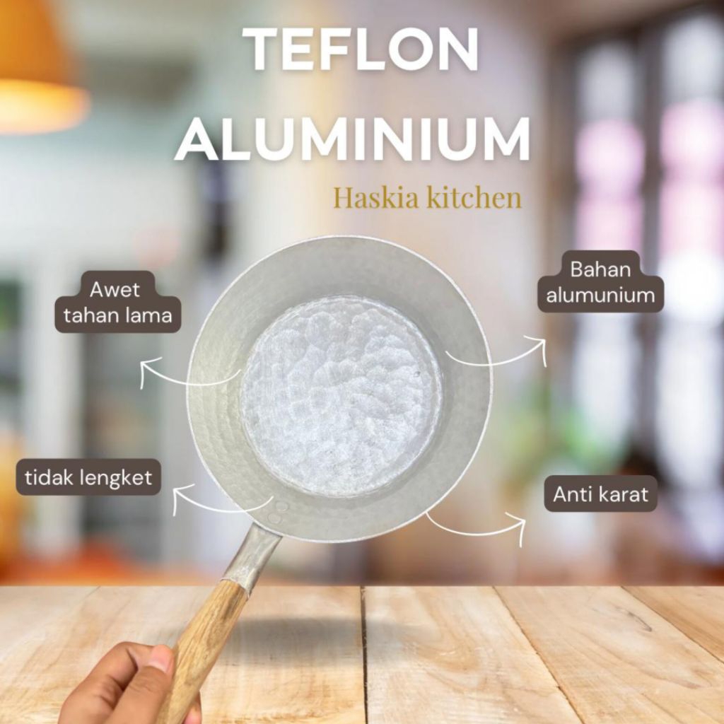 TEfLON ANTI LENGKET MURAH UKURAN 20 CM ALUMUNIUM