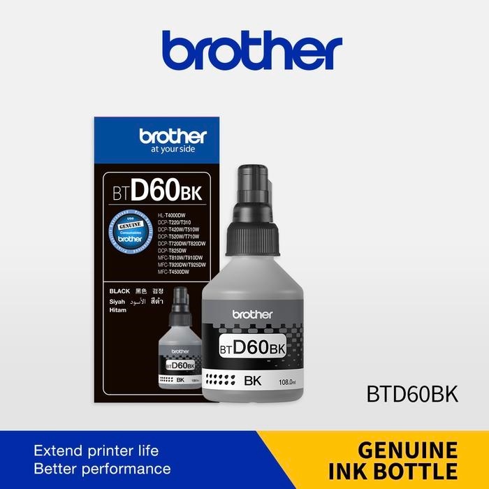 Tinta Printer Brother BTD60BK - Tinta Printer Hitam BTD60BK
