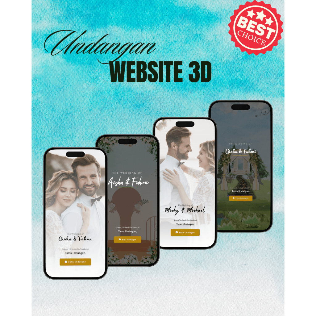 [UNDANGAN 3D] Undangan Digital Website Pernikahan Custom Premium | Undangan Online Website