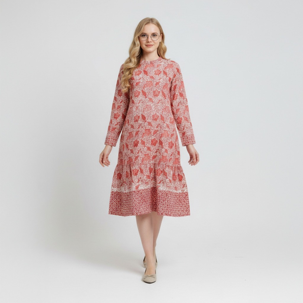 batik remekan ekslusive pekaongan handmade drees tunik ekslusive modern full adem