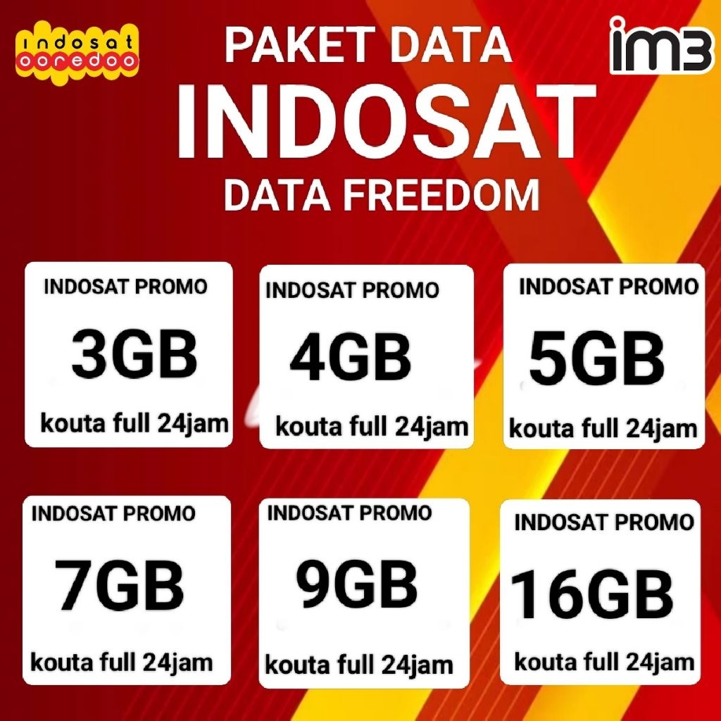 PROMO PAKET DATA INDOSAT FREEDOM INTERNET