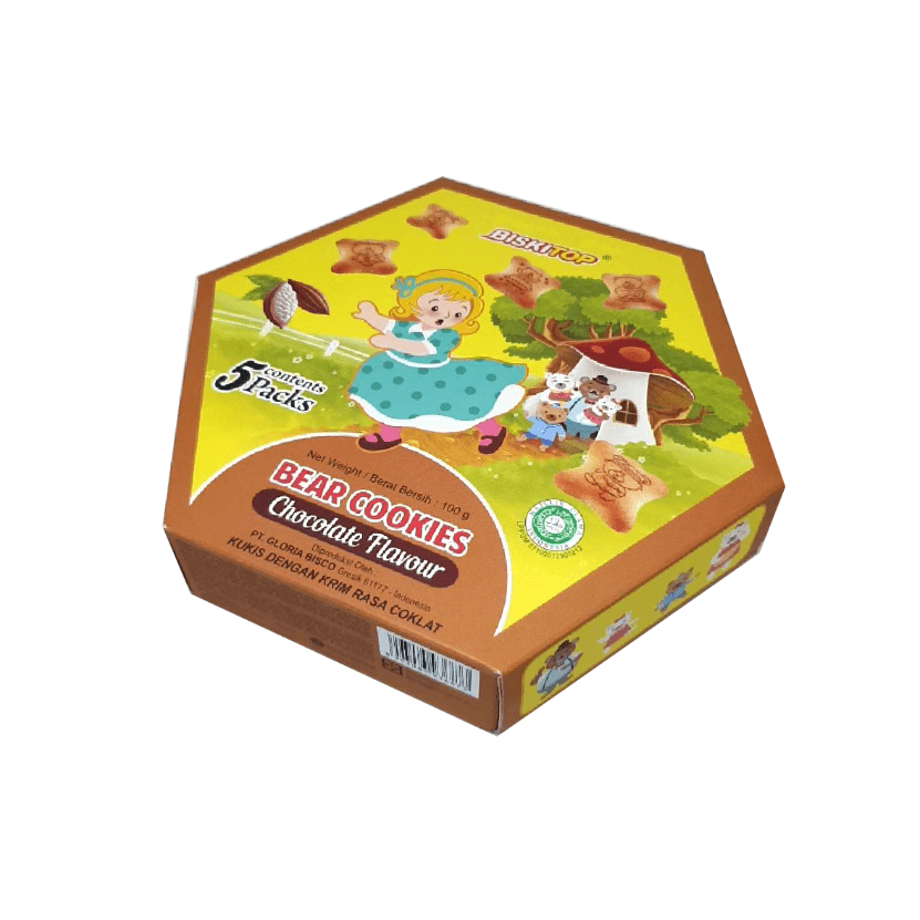 BISKITOP Biskuit Panda Bear Cookies 100g 3 Varian Lucu ECER