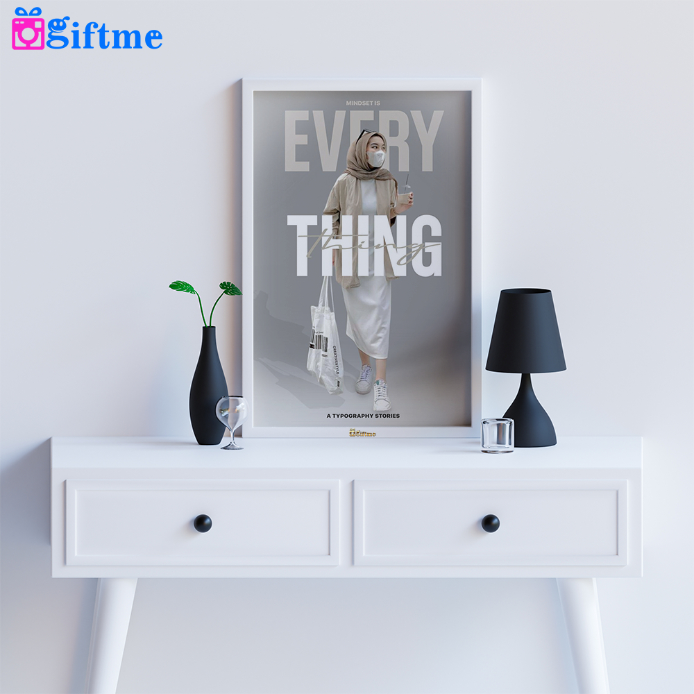 GIFTME Bingkai Foto Minimalis Size 10R include Cetak dan Bisa Request Foto