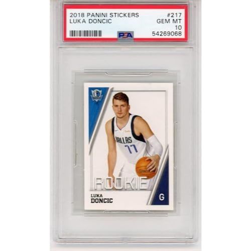 Graded 2018-19 Panini Stickers Luka Doncic #217 Rookie RC Basketball Card PSA 10 Gem Mint