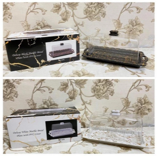 Tempat Kue Fiorenza Motif Marmer