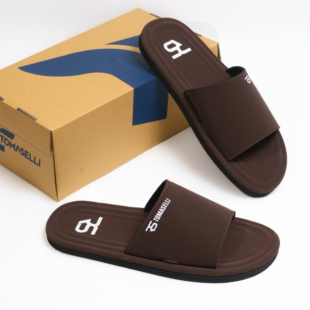 Tomaselli Sandal Selop Pria Vittoria - Coklat