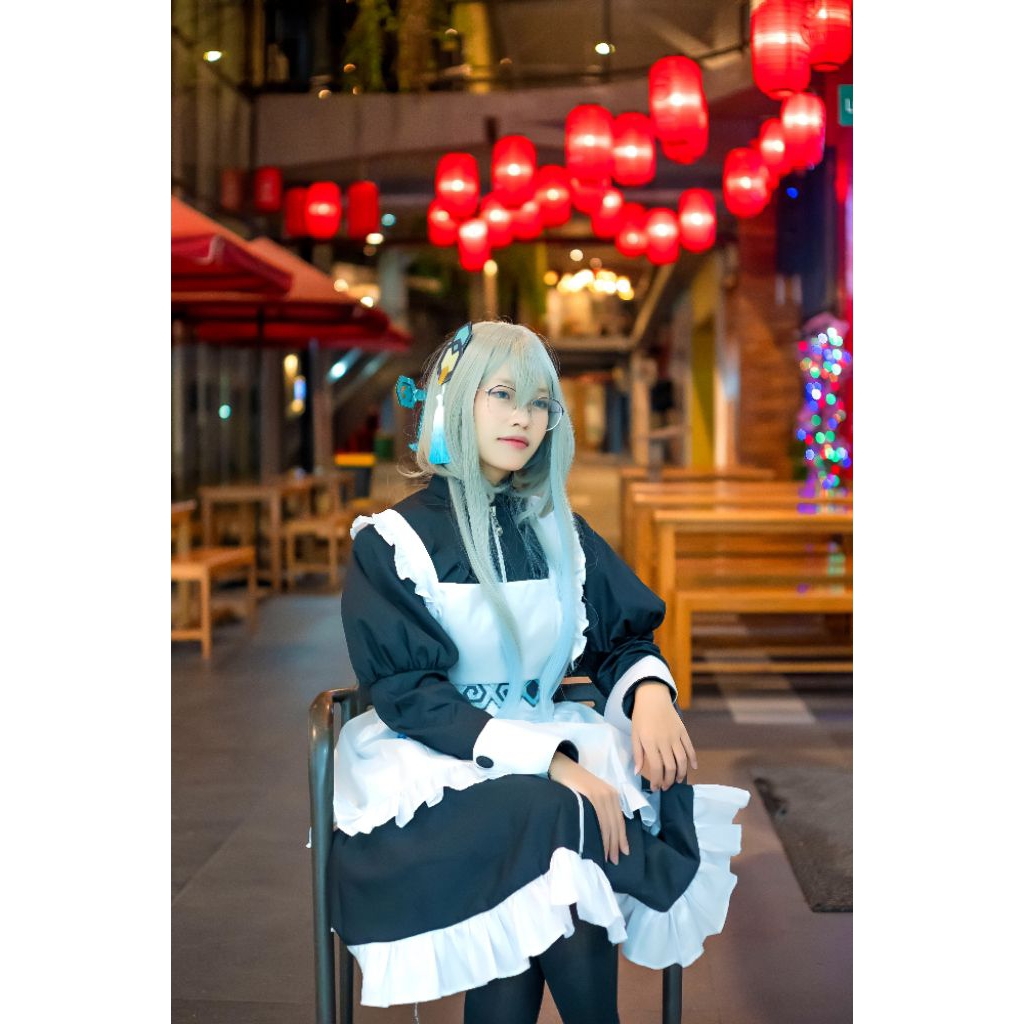 Maid Costume lengan panjang