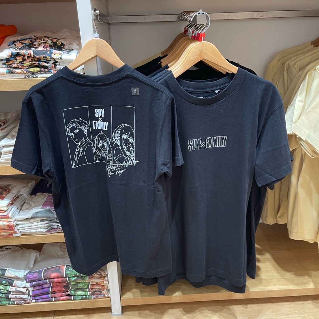Tshirt Uniqlo Man SPY X FAMILY black