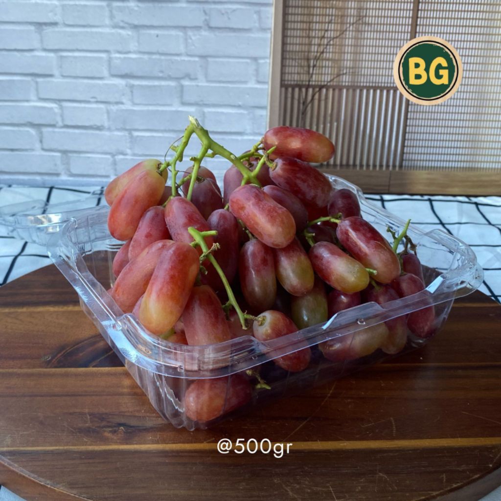 Anggur crimson red, anggur import, buah segar
