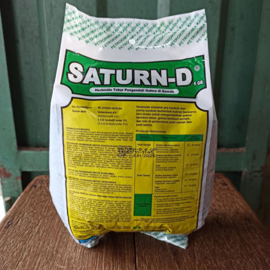 Herbisida SATURN-D 2 kg Herbisida Tabur Pengendali Gulma Padi Sawah