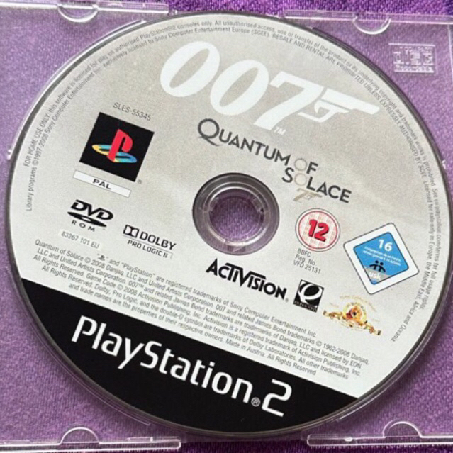 kaset ps2 ori pal 007 quantum of solace