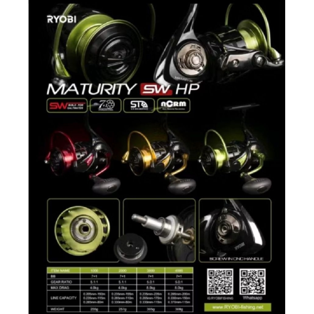 Reel RYOBI MATURITY GOLD SW 3000 4000 6000