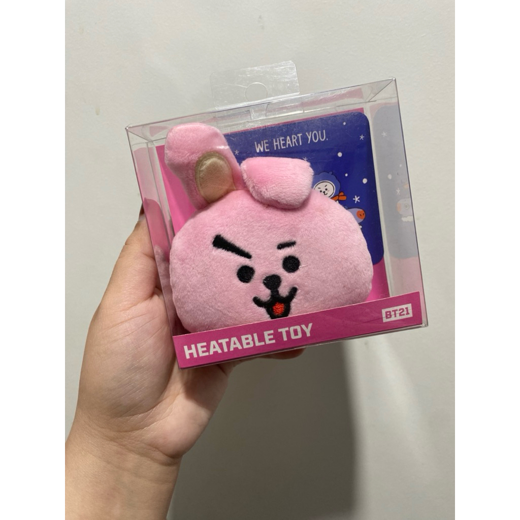 [READY] Bt21 official merch merchandise heatable toy chooky bantal mainan penghangat kompres tangan 