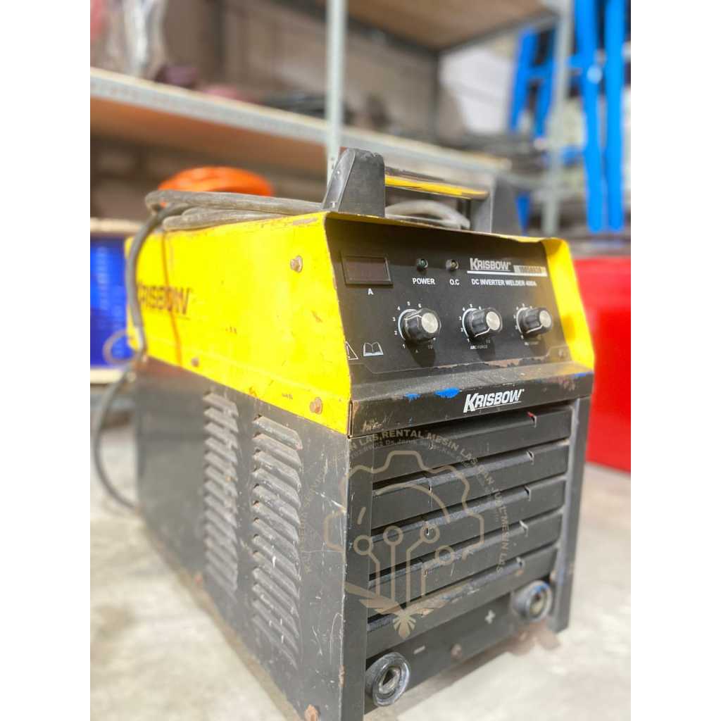 MESIN LAS BEKAS KRISBOW 400 AMPERE MMA KRISBOW BEKAS SMAW STIK 400A 3 PHASE LAS LISTRIK INVERTER SEC
