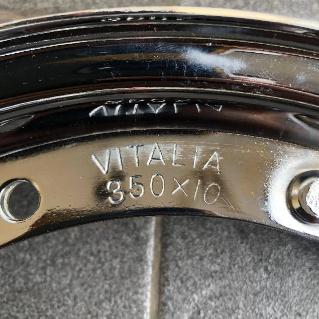 VITALIA DAN VIRA Velg Velk Ring 10 Chrome Vespa Sprint PX Excel Super Spartan Per Pcs